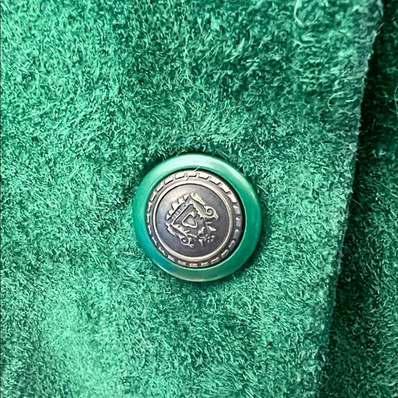 Vintage Bagatelle Sport Green Suede Blazer Women’s Size Medium - Picture 5 of 11